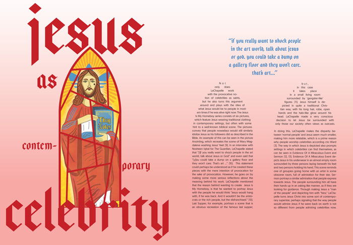 HONOURS REVIEW MAGAZINE SPREADS